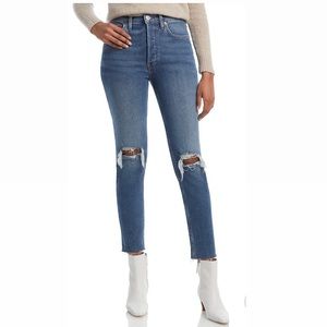 RE/DONE Originals High Rise Slim Ankle | Size 24